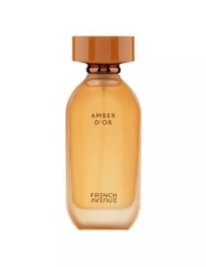 Parfumfles Amber D’or van French Avenue in warme amberkleurige tint.